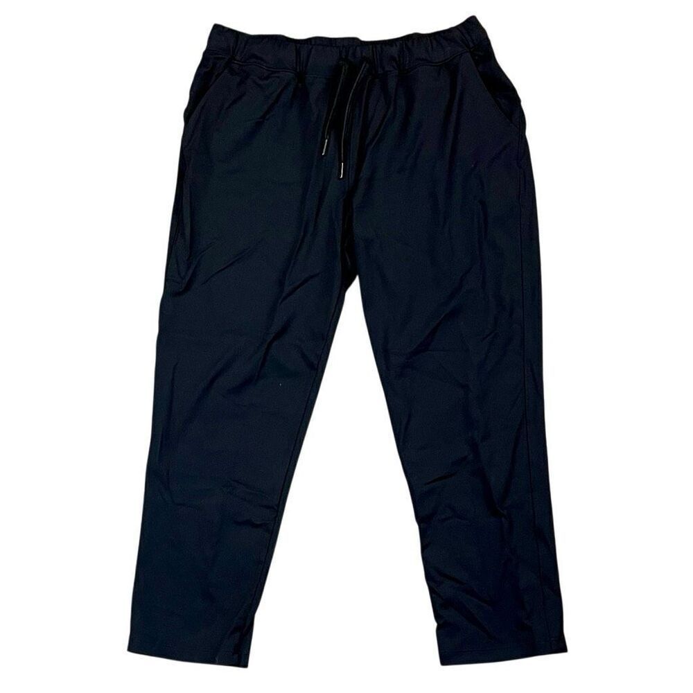 Yogipace Women’s Black Drawstring Pull-on Elastic Waist Pants Large